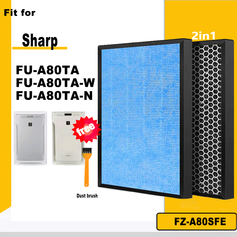 H13 Hepa Activated Carbon Filter FZ-A80SFE for SHARP Air Purifier FU-A80TA FU-A80TA-W FU-A80TA-N