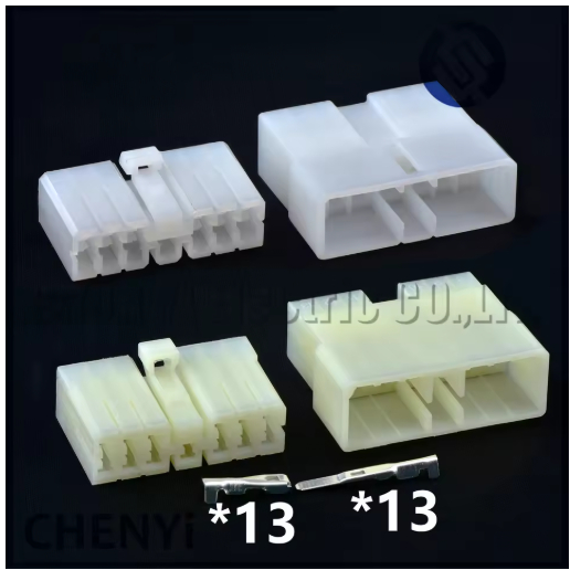 13 Pin ขั้วต่ออัตโนมัติ เครื่องเล่น CD ในรถยนต์ ปลั๊กสายรัดเสียง 7119-3130 7118-3130 MG610216 PH185-