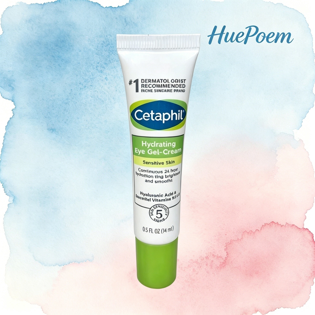 Cetaphil Hydrating Eye Gel-Cream 14ml, 24hr Moisturizing Eye Cream สําหรับผิวแพ้ง่าย