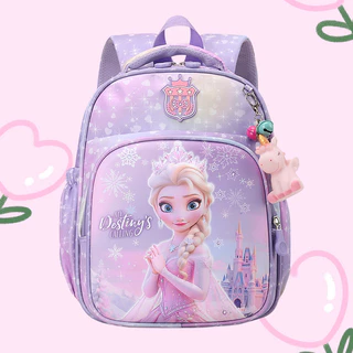 3-8ปี กระเป๋าเป้นักเรียน กระเป๋านักเรียนหญิง school bag ความจุสูง การ์ตูน กันน้ำ【จัดส่งจากประเทศไทย】