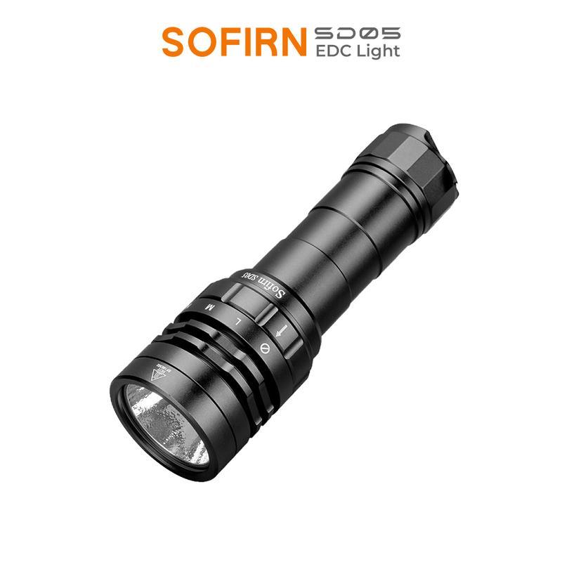 Sofirn SD05 ไฟดําน้ําพร้อมแบตเตอรี่ 21700mAh และ 5,000mAh, ลูกปัดโคมไฟ Super Bright XHP50.2, ความสว่