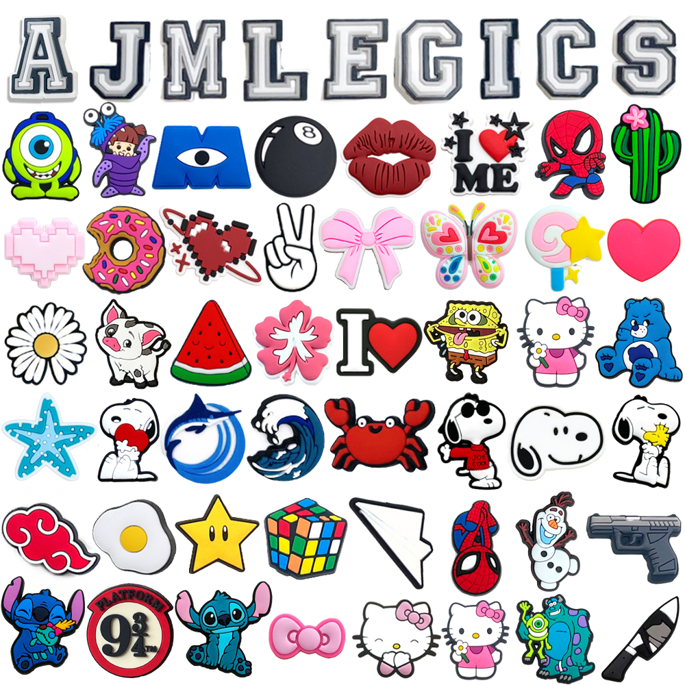1pcs การ์ตูนขายดี charms PVC ตกแต่งสวนรองเท้า DIY รองเท้าแตะเด็ก X-mas ของขวัญ