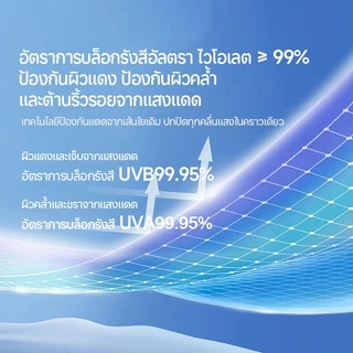 หน้ากากกันแดดผ้าเรยอน UPF50+ ป้องกัน UV 99% ระบายอากาศดี ใส่สบาย ผ้านุ่มลื่น สำหรับขี่จักรยาน