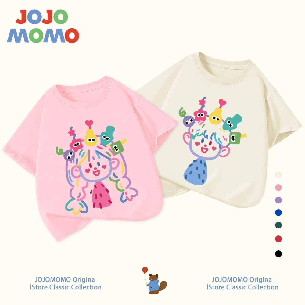 【ส่งในวันเดียวกัน】เสื้อยืดเด็ก เสื้อยืดครอบครัว ลายการ์ตูนน่ารัก ระบายอากาศดี ใส่สบาย สำหรับเด็ก 1-13 ปี แบบ Unisex