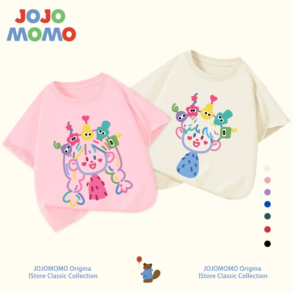 【ส่งในวันเดียวกัน】เสื้อยืดเด็ก เสื้อยืดครอบครัว ลายการ์ตูนน่ารัก ระบายอากาศดี ใส่สบาย สำหรับเด็ก 1-13 ปี แบบ Unisex