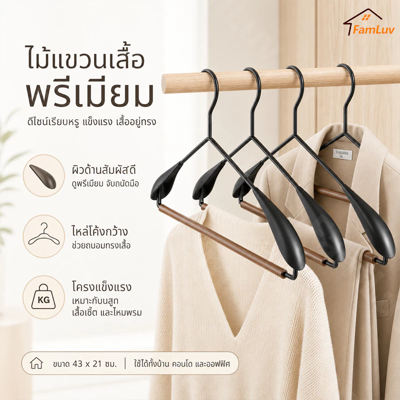 ไม้แขวนเสื้อบีชไม้แขวนเสื้อในครัวเรือนกันลื่นไม่มีรอยต่อไม้แขวนเสื้อระดับไฮเอนด์ผู้ใหญ่ผ้าสนับสนุนผ้าอบแห้ง