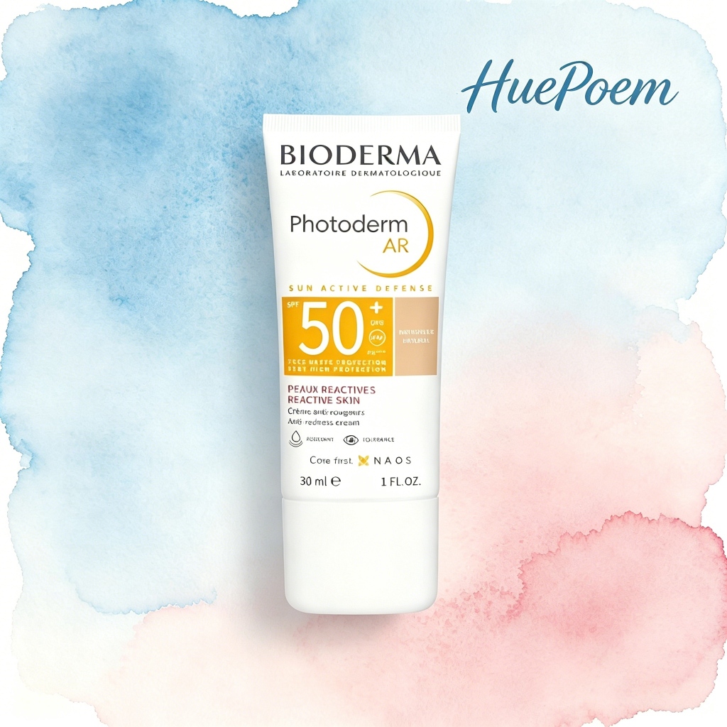 Bioderma Photoderm AR Anti-redness Sunscreen 30ml SPF50+, การแก้ไขสีสําหรับผิวแพ้ง่าย