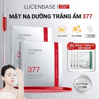 [Mua 2 tặng 4] Mặt nạ làm trắng da LUCENBASE 377 – Làm sáng da, dưỡng ẩm & tiết lộ làn da phát sáng