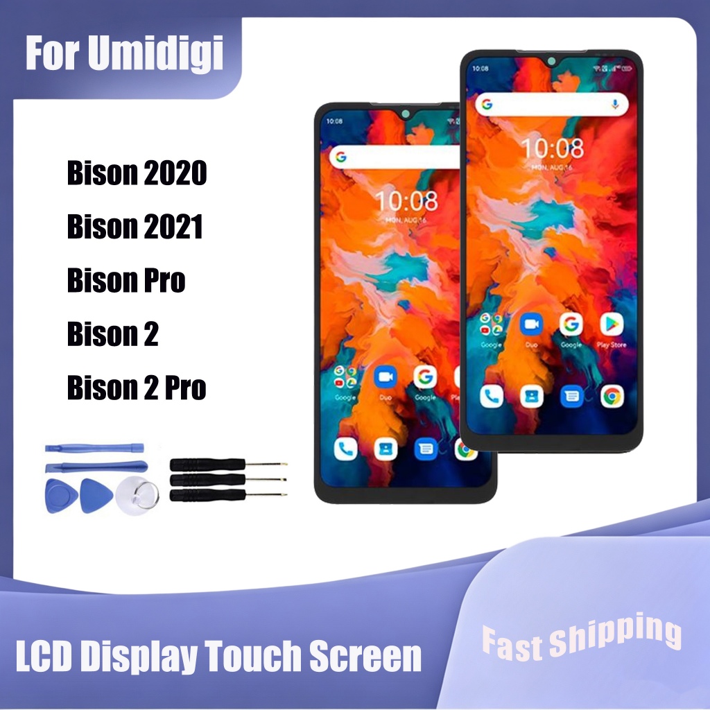 สําหรับ Umidigi Bison 2020 2021 Bison Pro Bison 2 2 Pro จอแสดงผล LCD หน้าจอสัมผัสเปลี่ยน