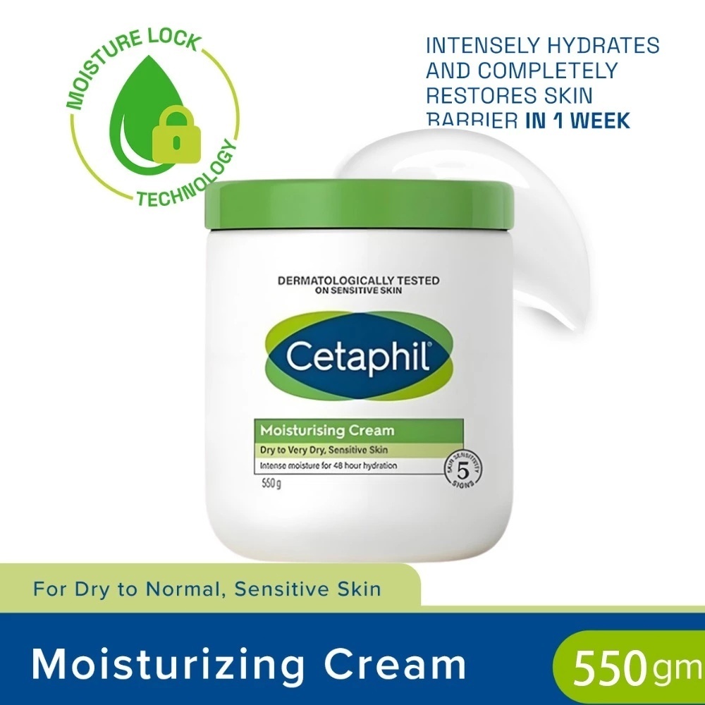 Cetaphil Moisturizing Cream เซตาฟิล มอยส์เจอไรซิ่งครีม 550 กรัม