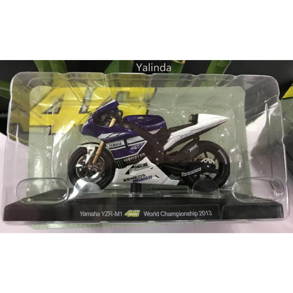YALINDA 46 1:18 รถจักรยานยนต์ GP Yamaha YZR-M1 แชมเปี้ยนโลก 2013