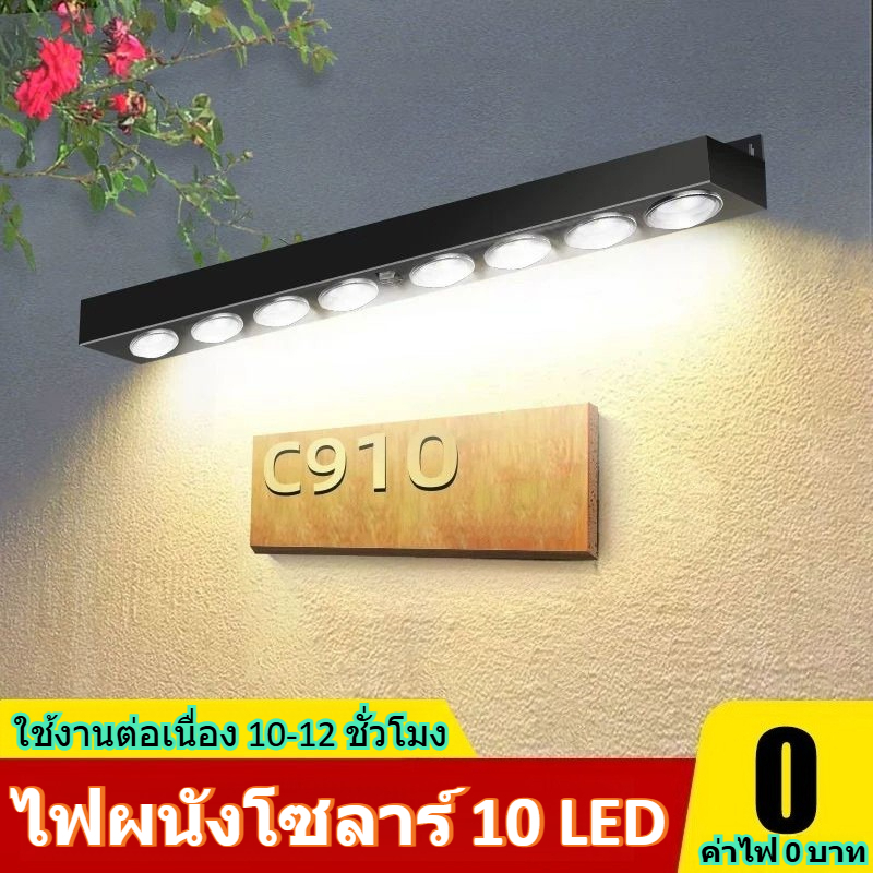 นํา โคมไฟติดผนังพลังงานแสงอาทิตย์กลางแจ้งกันน้ําตกแต่งสวนพลังงานแสงอาทิตย์ระเบียงบันไดรั้วบ้านบรรยากาศแสง