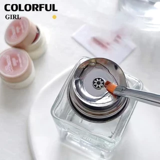 ขวดปั๊มแก้ว 180ml หัวกดสแตนเลส สำหรับน้ำยาล้างเล็บ แอลกอฮอล์ น้ำยาล้างพู่กัน ขวดแบ่งใส่ของเหลว