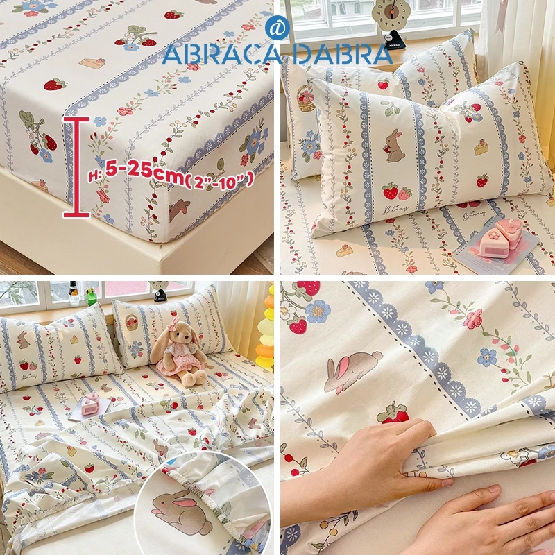 Abraca Dabra ผ้าปูที่นอน เนื้อผ้าฝ้าย ขนาด 3.5 ฟุต 5 ฟุต 6 ฟุต ผ้านุ่ม thumbnail 6
