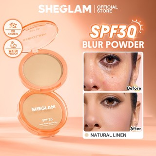 SHEGLAM Insta-Ready Sunset Blur Setting Powder Built-in 30 SPF Face Pressed Powder Makeup Cosmetics