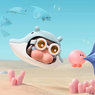 POP MART CRYBABY Cry Me an Ocean Series Figures Blind Box Action Toys Collectable Figure Birthday Gift Kid Toy