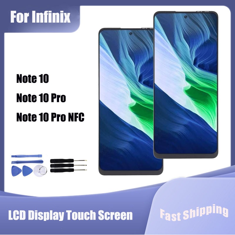 สําหรับ Infinix หมายเหตุ 10 X693 หมายเหตุ 10 Pro X695 X695D X695C จอแสดงผล LCD หน้าจอสัมผัสเปลี่ยน