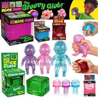 2026 Hot NeeDoh Swirl Nice Cube & Jellyfish Gumdrop Fidget Toy with Super Solid Squishy Toy- Sensory Fidget Toy for Stress Relief & Focus