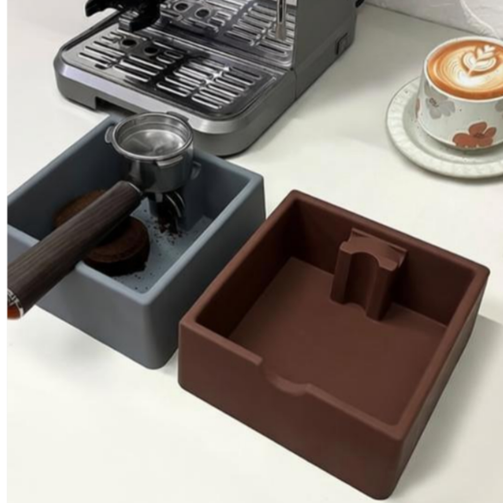 Coffee Knock Box Tamp Station Silicone Espresso Portafilter Holder