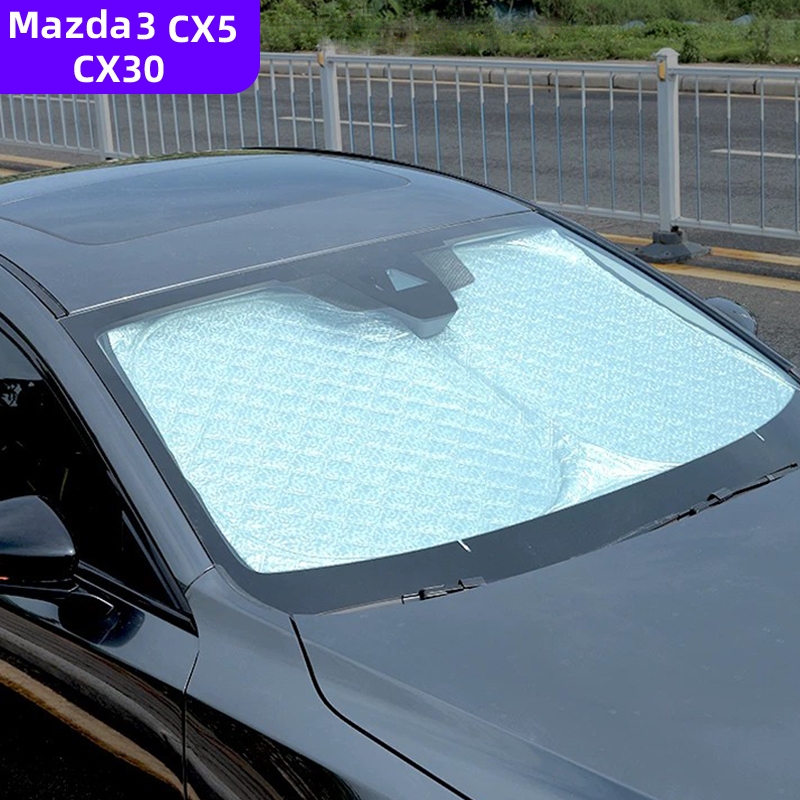 Mazda 3 2020-2026/Mazda CX-5 2017-2026/Mazda CX-30 Sunshade ยี่ห้อใหม่ CX5 Sunshade Block ฉนวนกันควา