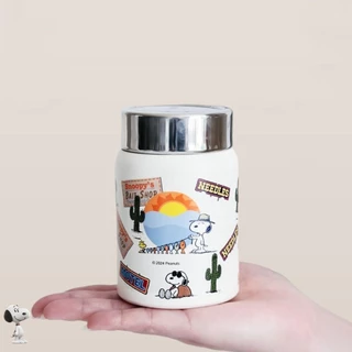 Lovely【ข้างในเป็นเซรามิก🚚Snoopy แก้วกาแฟ สแตนเลส แก้วเก็บความเย็น เก็บได้ทั้งความร้อน แก้วเยติน่ารัก