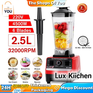 TSOY 2.5L Blender Heavy Duty Multifunctional Ice Crushed Electric Juicer Kitchen Blender For Fruits And Vegetables