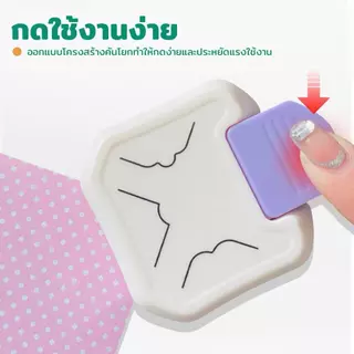 ตัดมุมกระดาษ เครื่องตัดมุมนามบัตรR4mmดีไซน์ที่มีวงกลมที่ทำให้ง่ายต่อการจับไม่ต้องใช้แรงมากในการกดที่ตัดมุมการ์ด