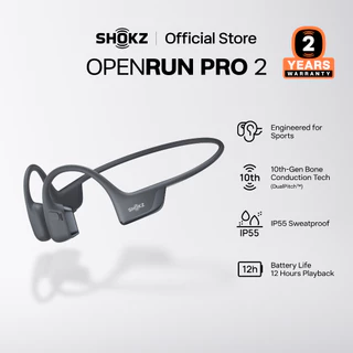 SHOKZ S820 OpenRun Pro 2 DualPitch เพื่อคุณภาพเสียงที่เหนือชั้น | ดีไซน์แบบ Open-Ear เพื่อความปลอดภัยส่วนบุคคล | สวมใส่กระชับ มั่นใจในทุกการฟัง | ใช้งานได้ยาวนาน 12 ชั่วโมง เพื่อการฟังที่ต่อเนื่อง