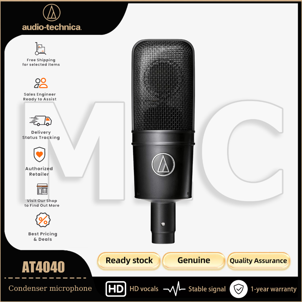 Audio-technica AT4040 Audio-Technica Cardioid ไมโครโฟนคอนเดนเซอร์ทิศทาง