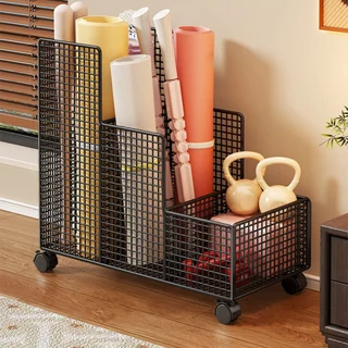 kloware Yoga Storage Rack ชั้นวางของเหล็กสำหรับห้องฟิตเนส เสื่อยิогา และอุปกรณ์ออกกำลังกาย