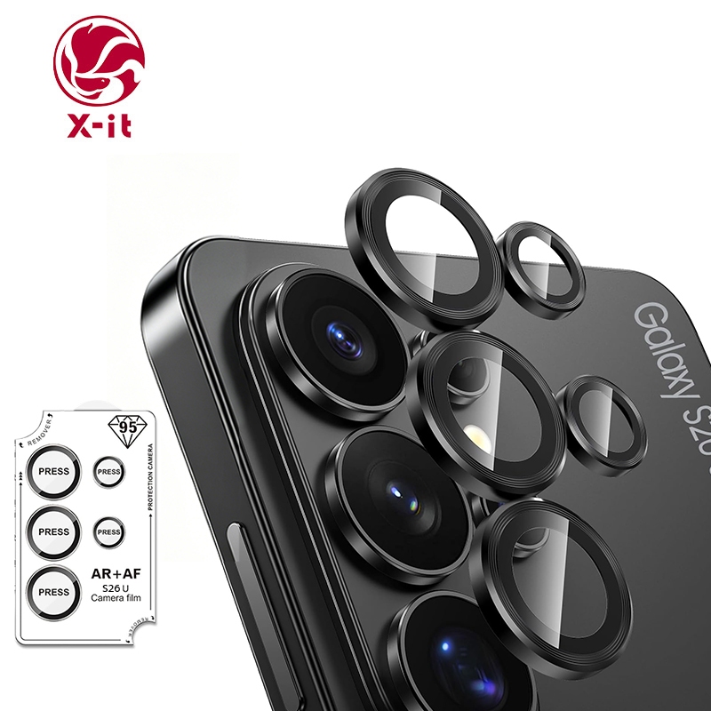 X-IT สําหรับ Samsung Galaxy S26 S25 S24 S23 S22 Ultra ตัวป้องกันเลนส์กล้อง, HD Clear, ป้องกันรอยขีดข่วน, กระจกนิรภัยบางเฉียบพร้อมอลูมิเนียม Edging