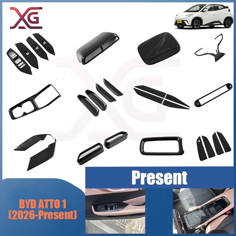 BYD ATTO 1 (2026-Present) ฝาครอบพวงมาลัย ฝาครอบสวิตช์กระจก ฝาครอบกระจกมองหลัง คิ้วตกแต่งมือจับประตู