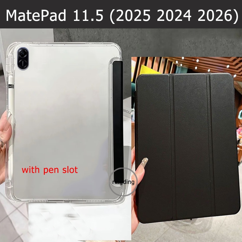 สําหรับ huawei MatePad 11.5 2025 BTK-W09 2024 TXZ-W10 2026 BTKR-W09 W20 แท็บเล็ตโปร่งใสนุ่มขาตั้ง ma