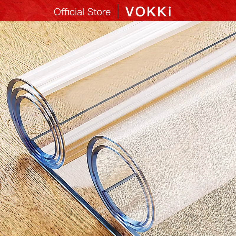 แผ่นรองโต๊ะ PVC ใส  | กันความร้อน กันน้ำ | ปูโต๊ะ ป้องกันรอย ทำความสะอาดง่าย | หลายขนาด