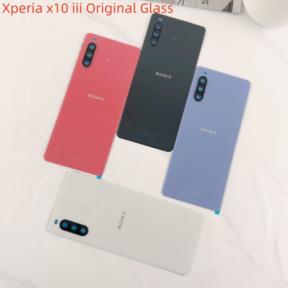 เหมาะสําหรับ Sony Xperia X10 iii ฝาครอบด้านหลังแบตเตอรี่ x10iii กระจกด้านหลังกรณี XQ-BT52 5G