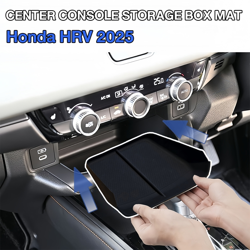 Honda HR-V VEZEL 2025 แผ่นรองหน้ารถยนต์, คอนโซลกลาง, ที่เก็บซิลิโคน, แผ่นกันลื่น, อุปกรณ์ตกแต่งภายใน, ระบบป้องกันความผิดพลาด