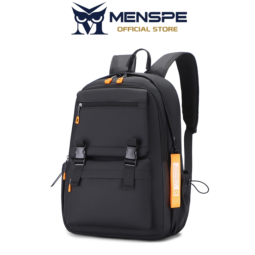 MENSPE กระเป๋าเป้สะพายหลังแฟชั่นผู้ชาย ขนาดใหญ่ กันน้ํา ใส่แล็ปท็อป 15.6 นิ้ว เหมาะสําหรับธุรกิจและการเดินทาง