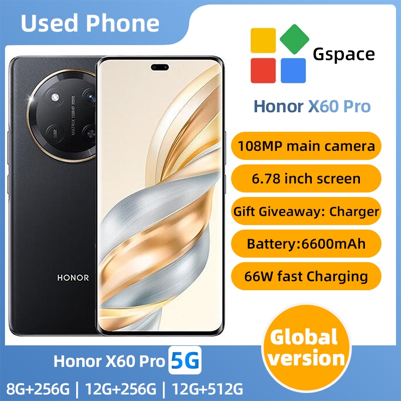 SmartPhone Honor X60 pro 5G 6.78 นิ้ว 108MP กล้อง Qualcomm Snapdragon 6 Gen 1 8G+256G 12G+256G 12G +