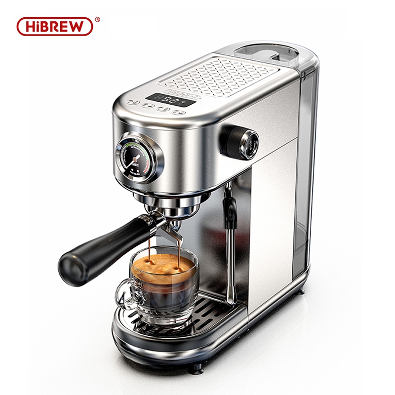 HiBREW H10B เครื่องชงกาแฟ 51 มม.กึ่งอัตโนมัติเครื่องชงกาแฟเอสเปรสโซเย็น/ร้อน Slim