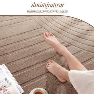 พรมนุ่มผืนใหญ่ พรมแต่งบ้าน พรมห้องนั่งเล่น ห้องนอน ขนนุ่มหนา มีหลากสีและขนาดให้เลือก