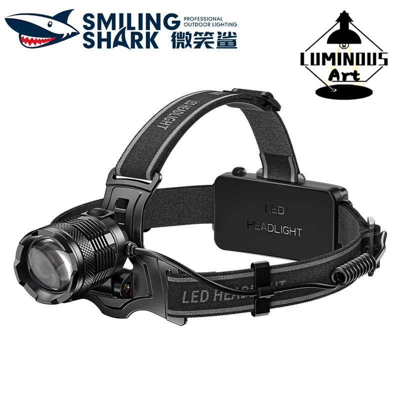 LUMINOUS ART TD8018 ไฟหน้า LED M77 ไฟหน้า Super Bright 3 โหมด Zoomable Type-C ชาร์จกันน้ําสําหรับตกป