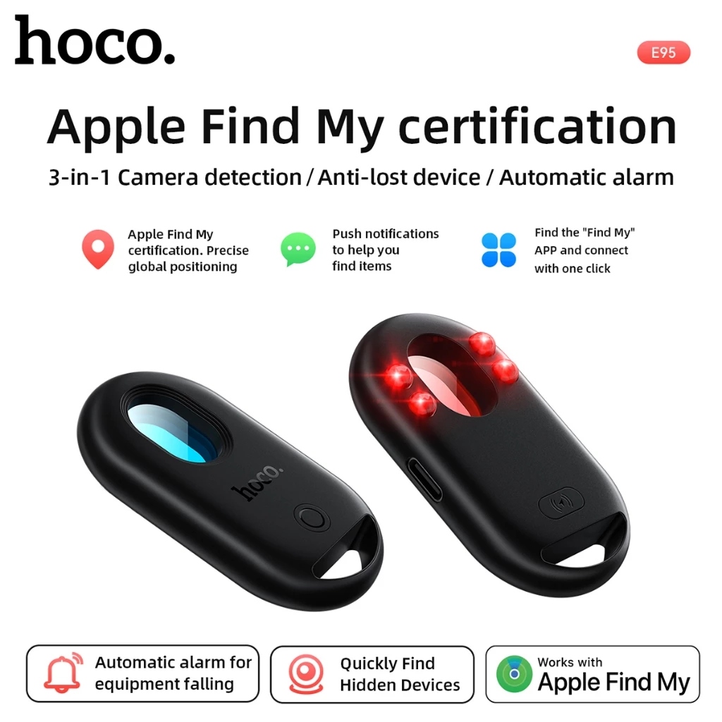 HOCO E95 เครื่องตรวจจับกล้องและ GPS Locator 2 in 1