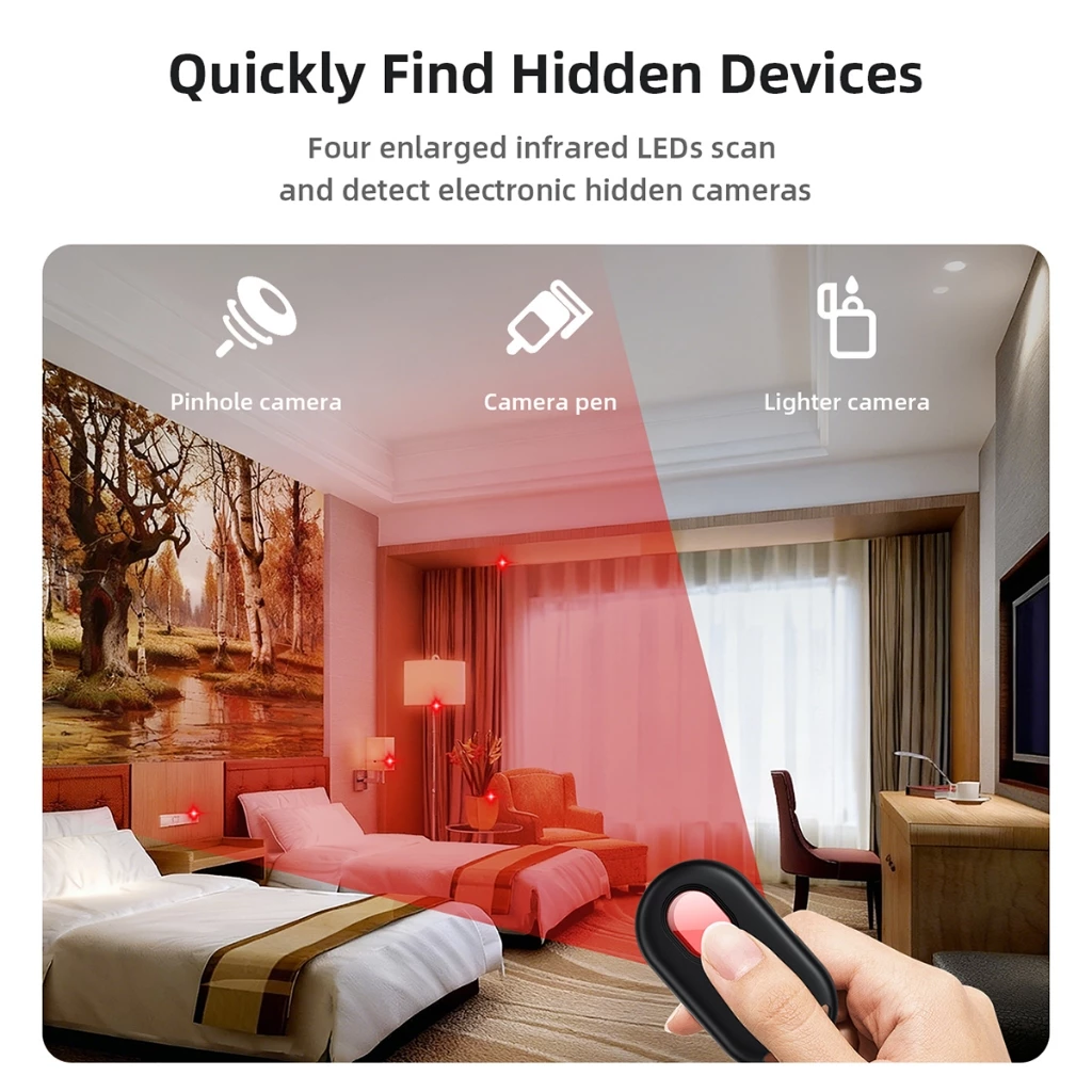 HOCO E95 เครื่องตรวจจับกล้องและ GPS Locator 2 in 1 thumbnail 4