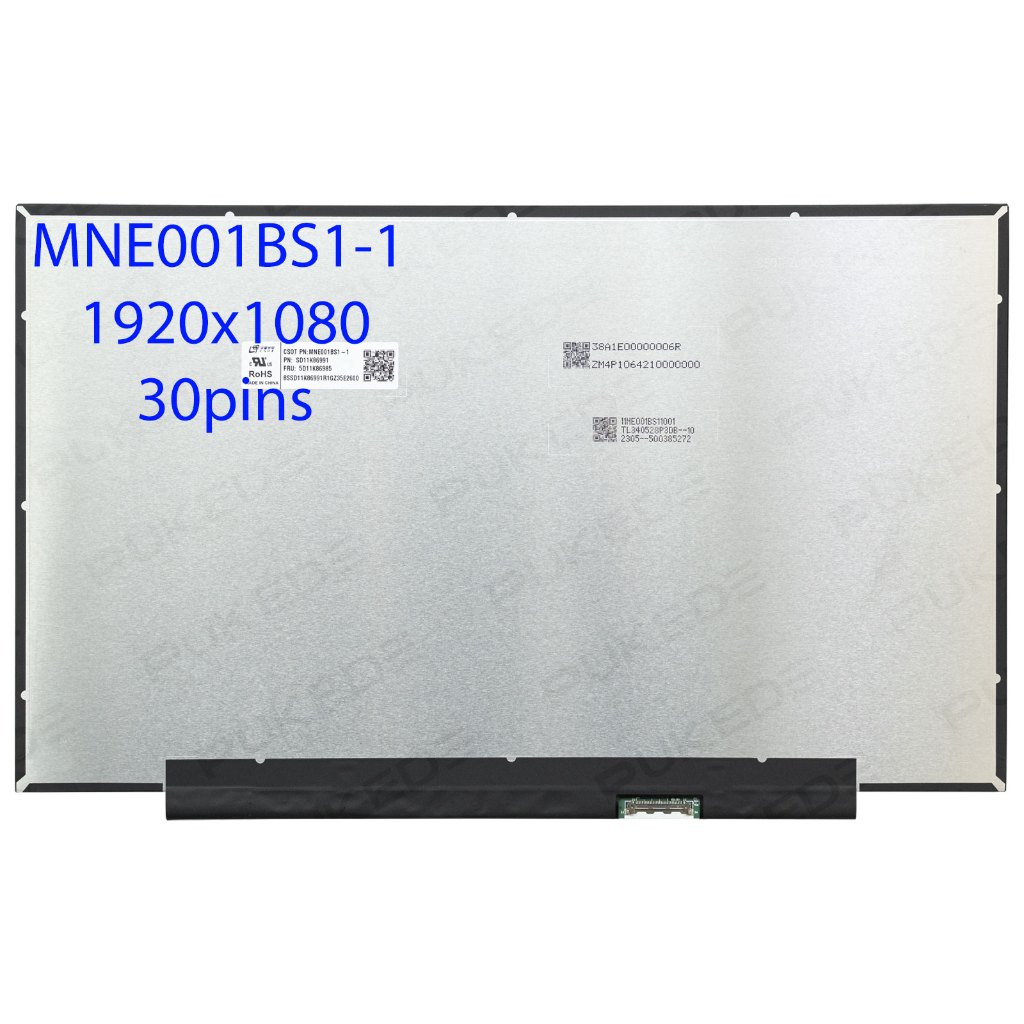 Matrix สําหรับแล็ปท็อป 14.0" หน้าจอ LCD บาง MNE001BS1-1 B140HAN04.E NV140FHM-N4V N140HCA-EAE LP140WF