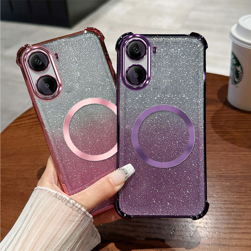 2-in-1 สําหรับ Xiaomi Redmi A5 A7 C81 Pro Poco C81X C85X C85 C71 15A เงา Giltter Sparky เลื่อมนุ่มเค