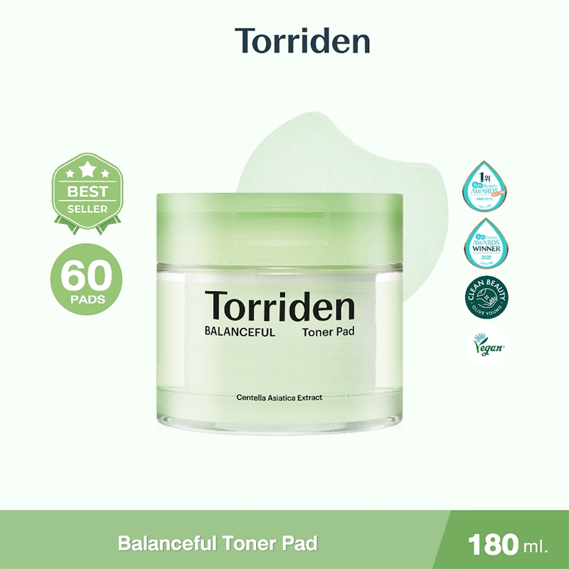 Torriden Balanceful Cica Toner Pad (60 แผ่น)