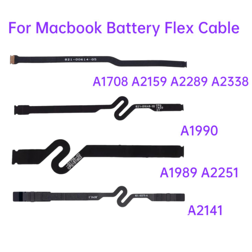 แบตเตอรี่เดิม Flex สําหรับ Macbook Pro Retina 13 "15" 16" A1708 A2159 A2289 A2338 A1989 A2251 A1990 A2141
