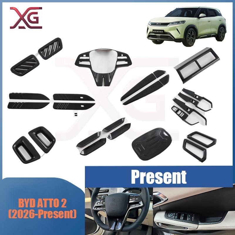 BYD ATTO 2(2026-Present) ฝาครอบพวงมาลัย ฝาครอบสวิตช์กระจก คิ้วตกแต่งมือจับประตู มือจับประตูทรงชาม
