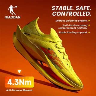 Qiaodan PLAID 3.0 รองเท้าวิ่งคาร์บอน Marathon Racing เบา เด้ง หน้าเท้ากว้าง QDB023262290