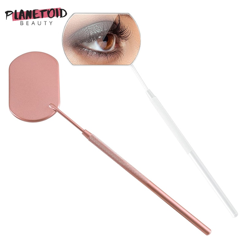 Lash Mirror สแตนเลสแต่งหน้ากระจกขนตาขนตาอุปกรณ์เสริมอุปกรณ์ Lash Tech ต้องมี